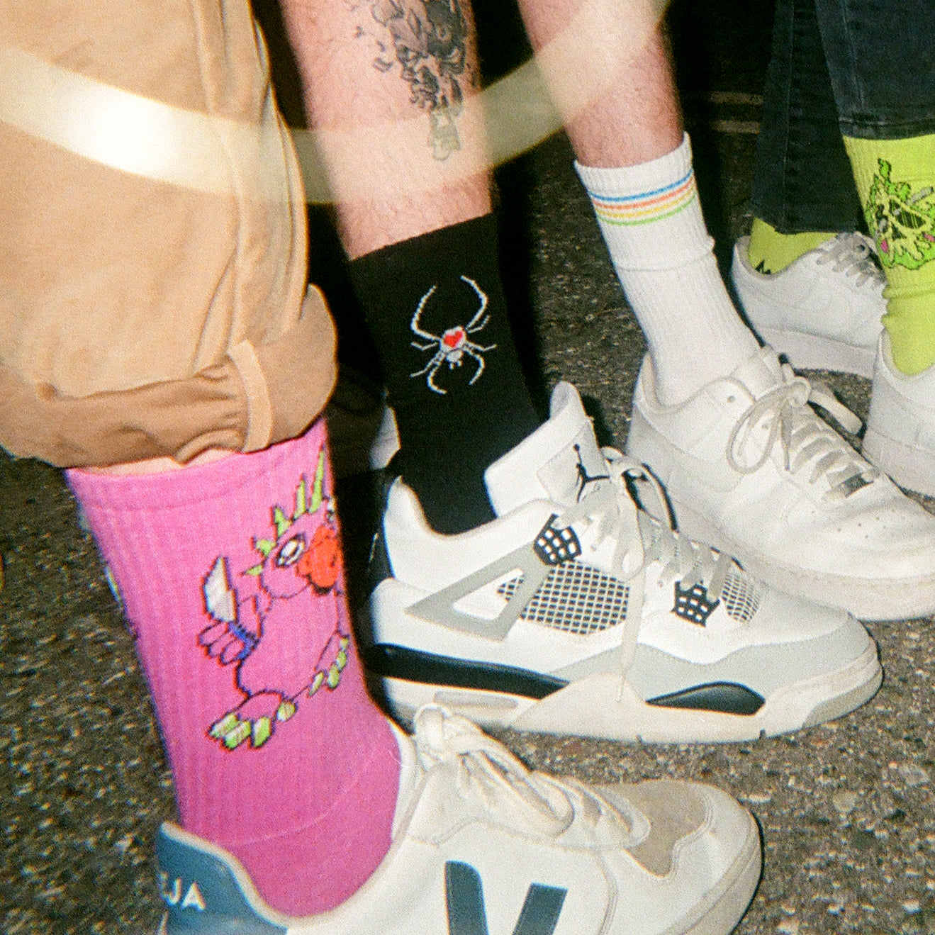 Purple Platypus HIVEMIND x DAMAGE Socks