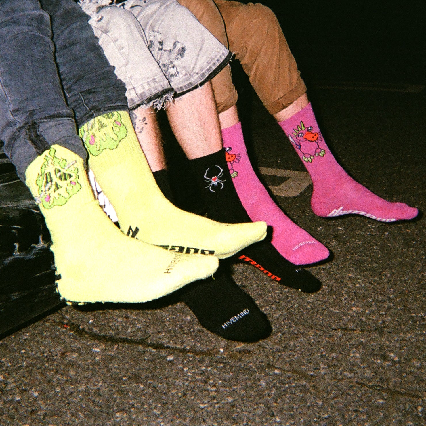 Purple Platypus HIVEMIND x DAMAGE Socks