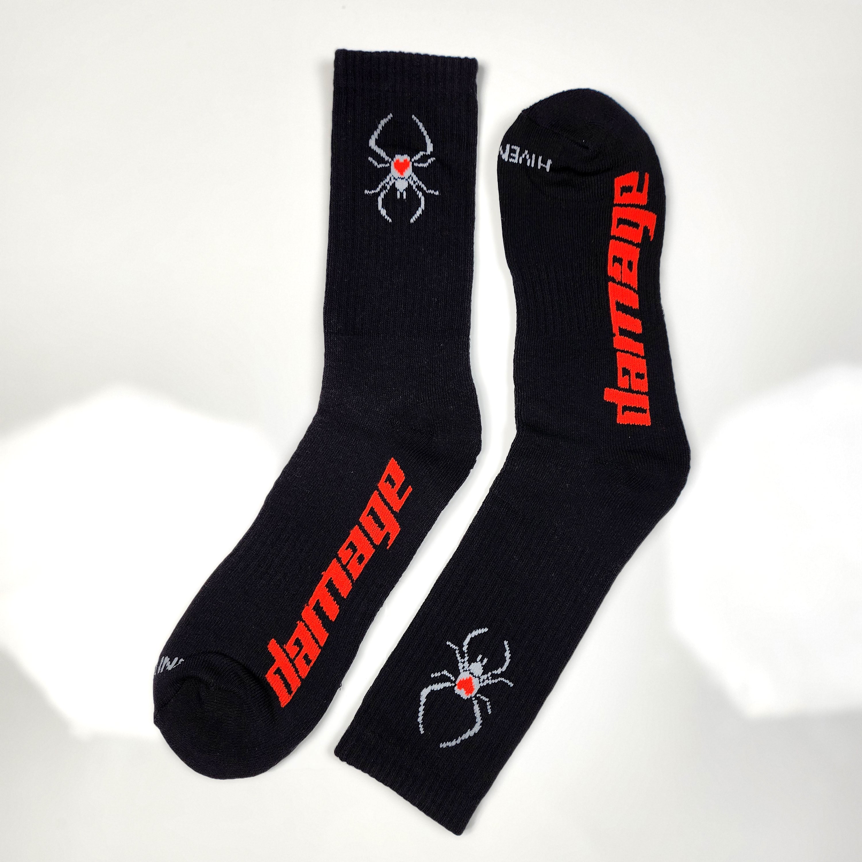 Black Spider HIVEMIND x DAMAGE Socks