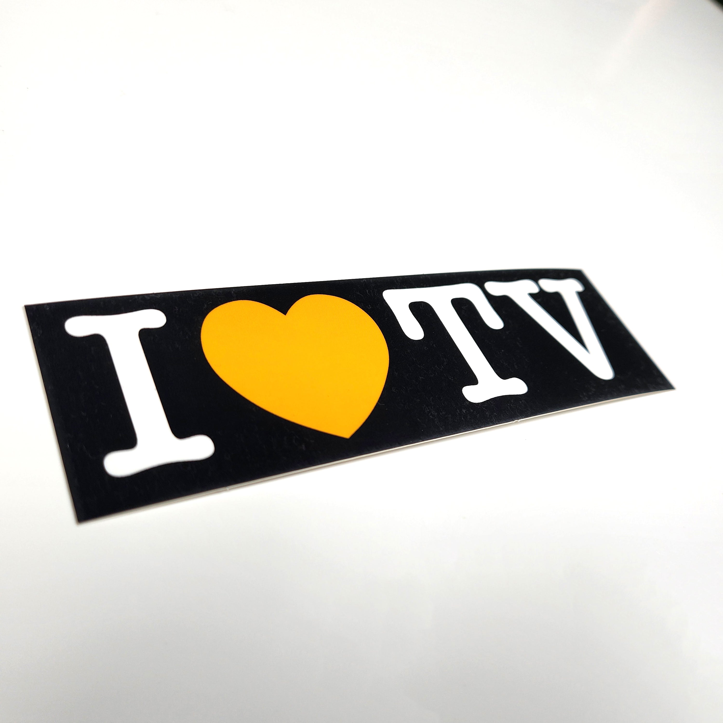 I <3 TV Bumper Sticker