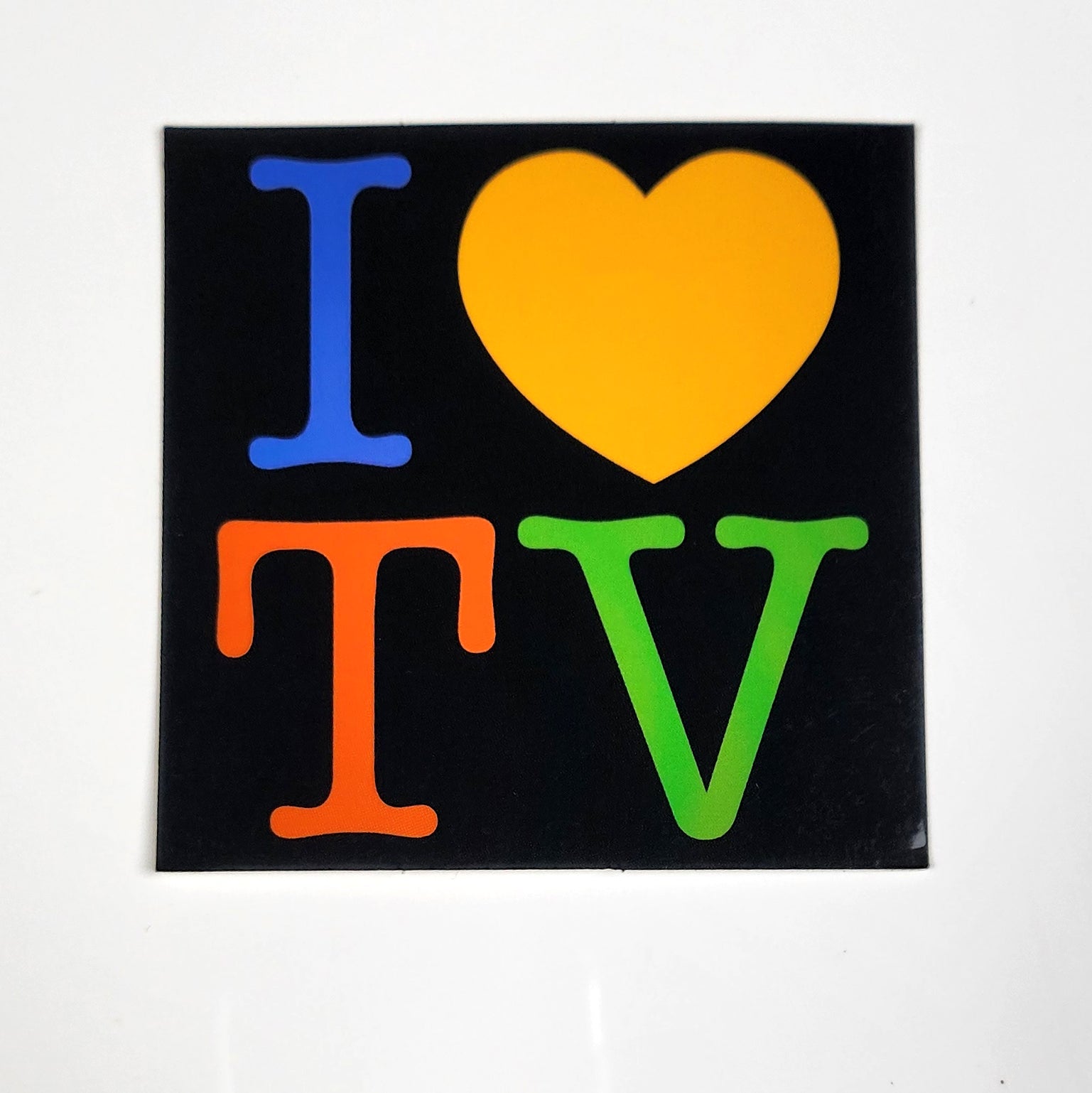 I <3 TV Sticker