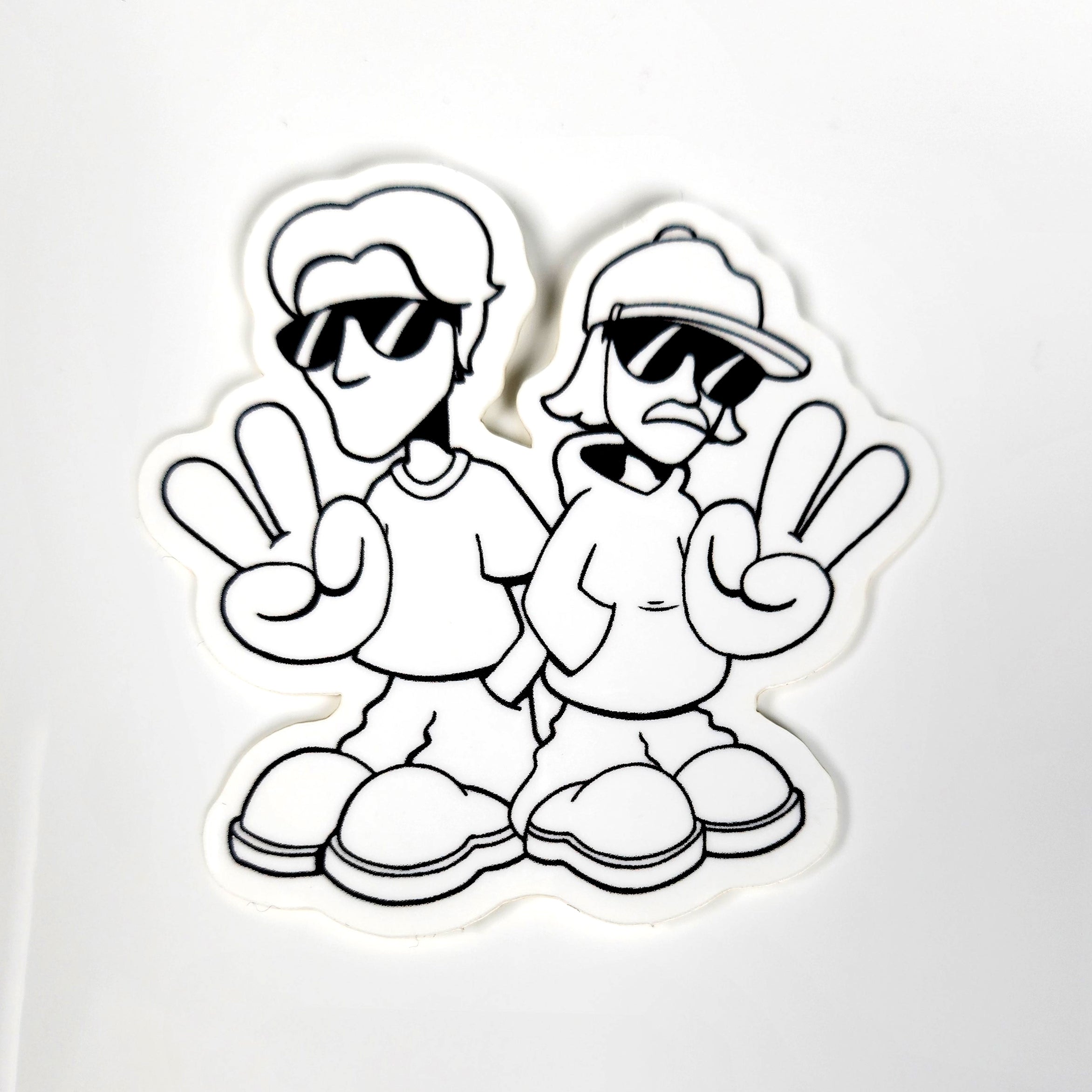 White Crunk Sticker