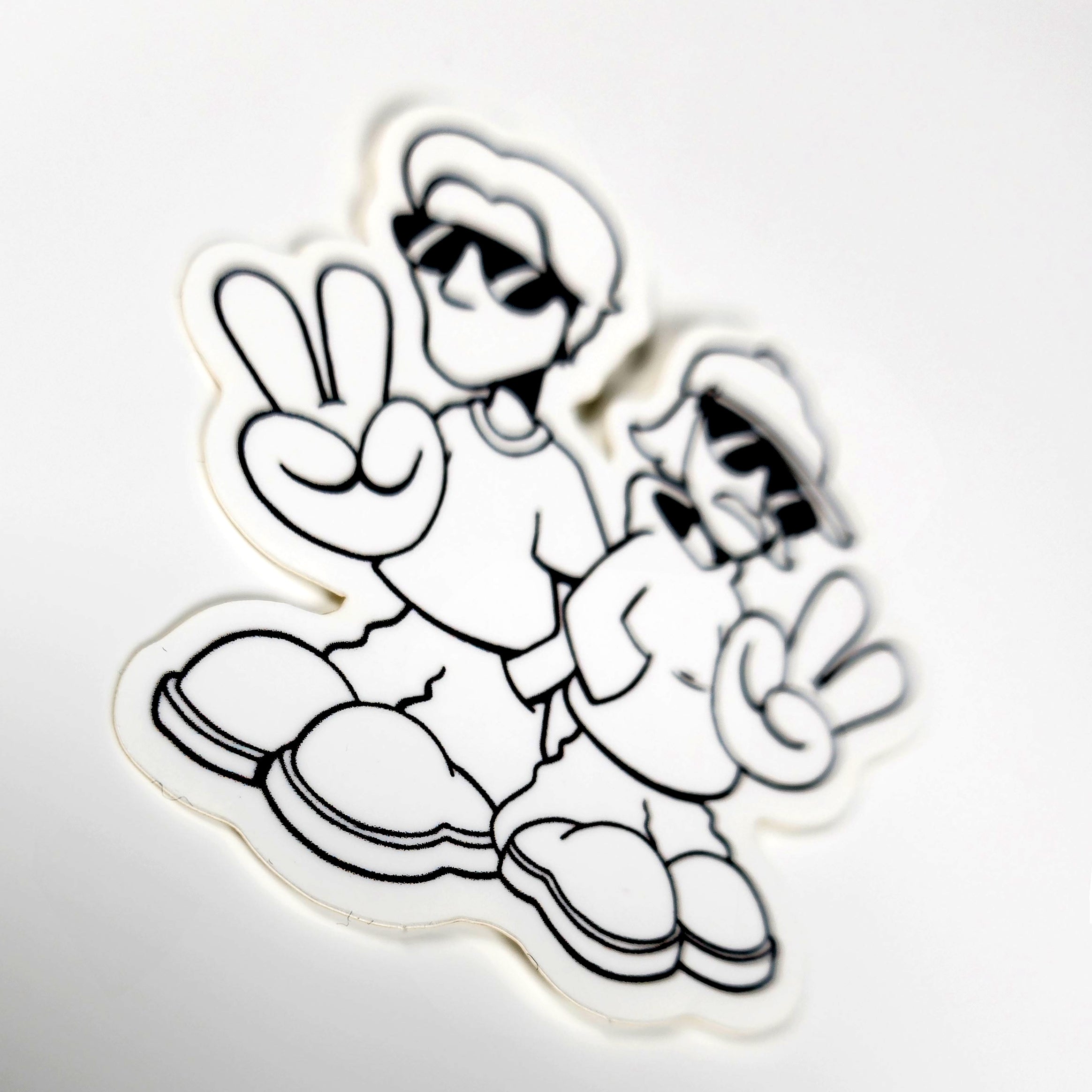 White Crunk Sticker