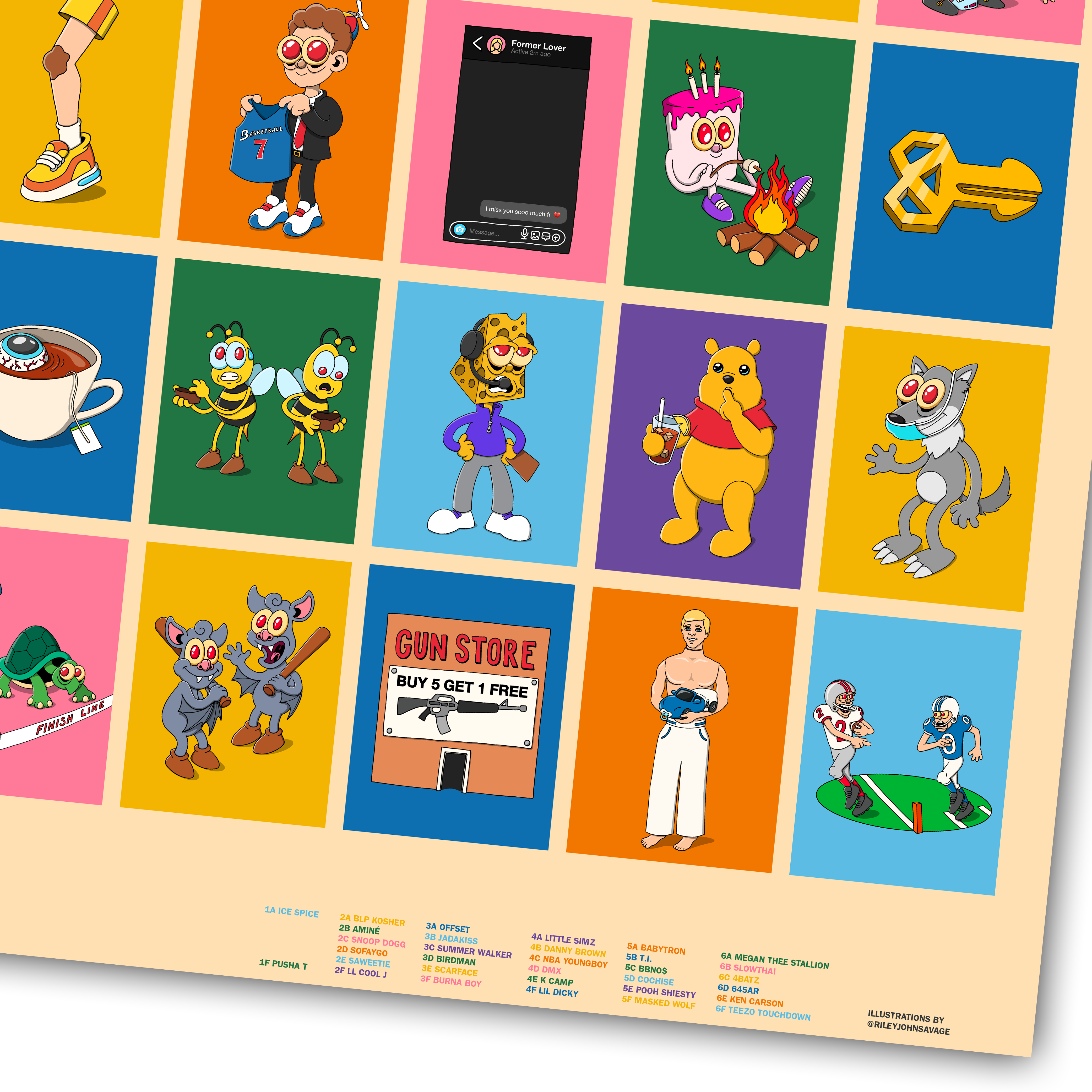 Cartoon Puns Poster 2025 Edition