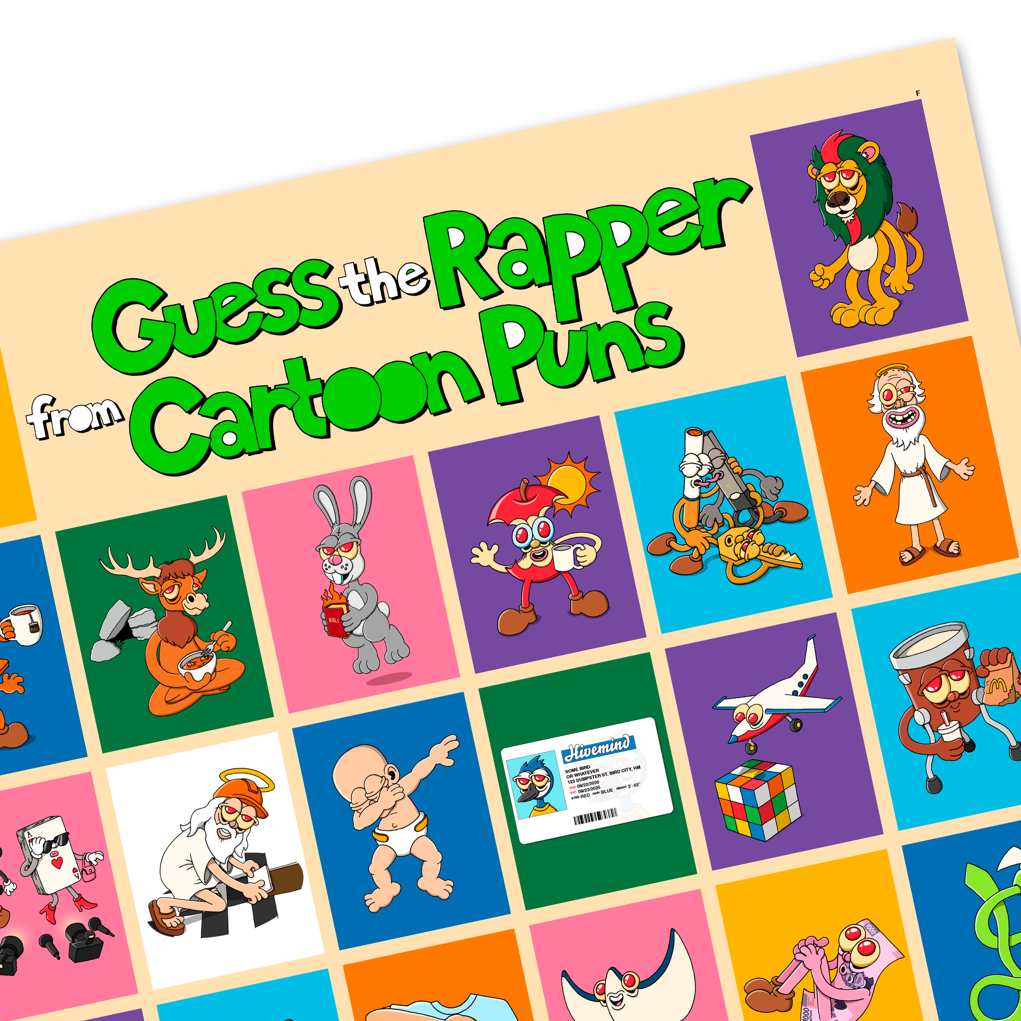 Cartoon Puns Poster 2021 Edition