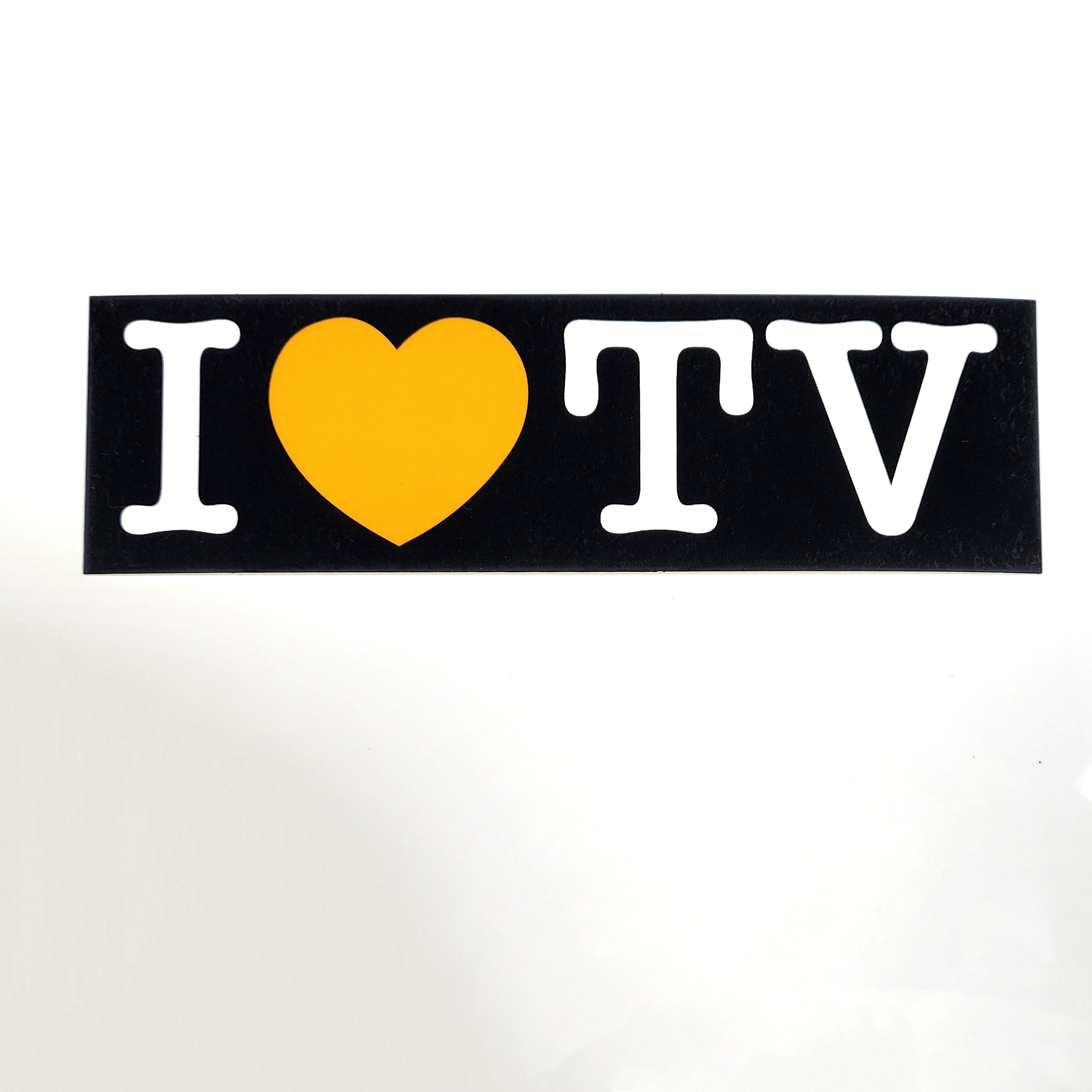 I <3 TV Bumper Sticker